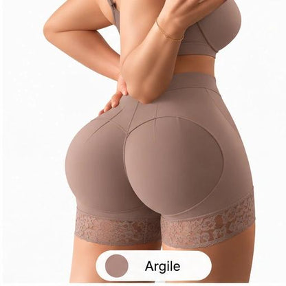 Shorty Sculpt — Sublimated curves, hint of lace