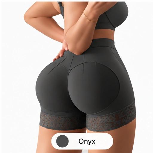 Shorty Sculpt — Sublimated curves, hint of lace