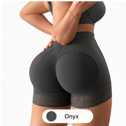 Shorty Sculpt — Sublimated curves, hint of lace